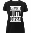 Женская премиум футболка Straight outta Odessa Черный Женская премиум футболка Straight outta Odessa Черный фото