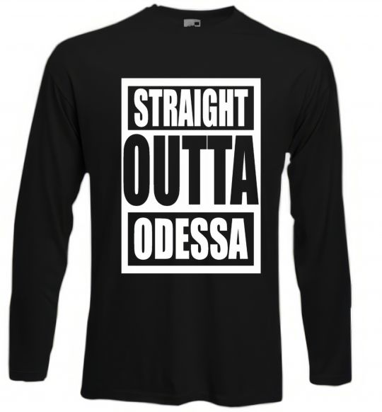 Лонгслів Straight outta Odessa Чорний фото