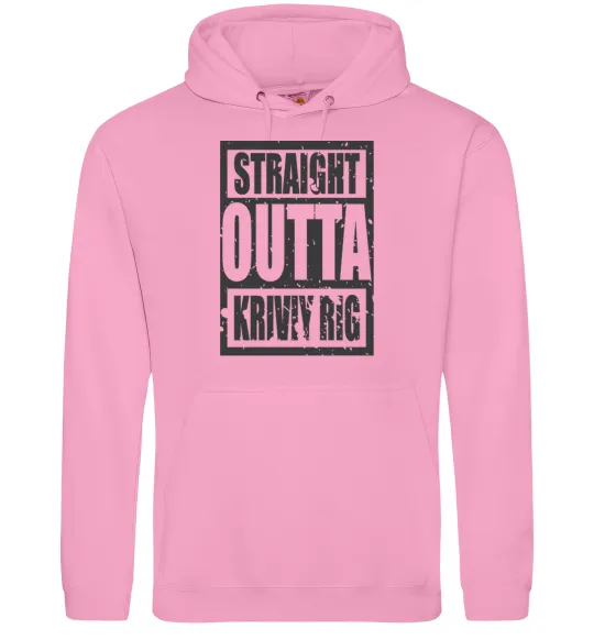Женская толстовка (худи) Straight outta Kriviy Rig Розовый фото