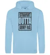 Женская толстовка (худи) Straight outta Kriviy Rig Голубой фото