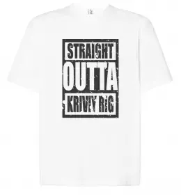 Футболка Оверсайз Кривий Ріг Україна Белый фото