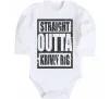 Детский боди Straight outta Kriviy Rig Белый фото