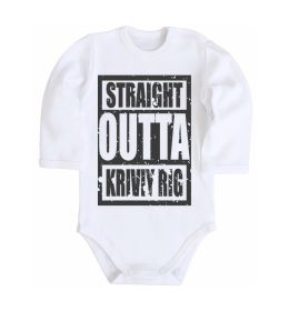 Детский боди Straight outta Kriviy Rig Детский боди Straight outta Kriviy Rig