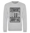 Світшот Straight outta Kriviy Rig Сірий меланж фото