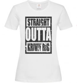 Жіноча футболка Straight outta Kriviy Rig