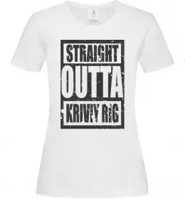 Женская футболка Straight outta Kriviy Rig Белый фото