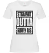 Жіноча футболка Straight outta Kriviy Rig Білий фото