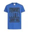 Дитяча футболка Straight outta Kriviy Rig Яскраво-синій фото