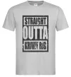 Мужская футболка Straight outta Kriviy Rig Серый фото