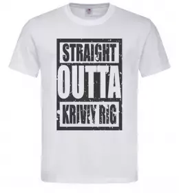 Мужская футболка Кривий Ріг Україна Белый фото