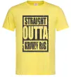 Мужская футболка Straight outta Kriviy Rig Лимонный фото