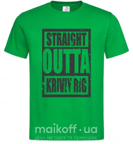 Чоловіча футболка Straight outta Kriviy Rig Зелений фото