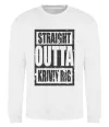 Свитшот Straight outta Kriviy Rig Белый фото