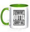 Чашка с цветной ручкой Straight outta Kriviy Rig Зеленый фото