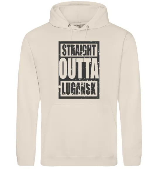 Чоловіча толстовка (худі) Straight outta Lugansk Таш фото