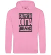 Женская толстовка (худи) Straight outta Lugansk Розовый фото