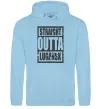 Женская толстовка (худи) Straight outta Lugansk Голубой фото