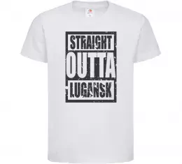 Детская футболка Рідний Луганськ Белый фото