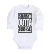 Дитячий бодік Straight outta Lugansk Білий фото