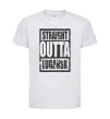 Дитяча футболка Straight outta Lugansk Білий фото