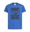 Дитяча футболка Straight outta Lugansk Яскраво-синій фото
