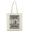 Эко-сумка Straight outta Lugansk Бежевый фото
