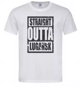 Мужская футболка Рідний Луганськ Белый фото