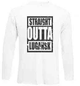 Лонгслив I love Luhansk Белый фото