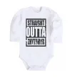 Дитячий бодік Straight outta Zhytomyr Білий фото