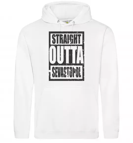 Жіноча толстовка (худі) Straight outta Sevastopol Білий фото