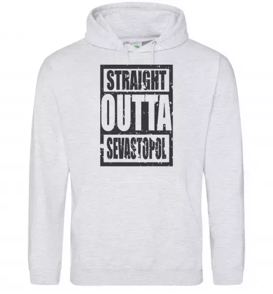 Жіноча толстовка (худі) Straight outta Sevastopol Сірий меланж фото
