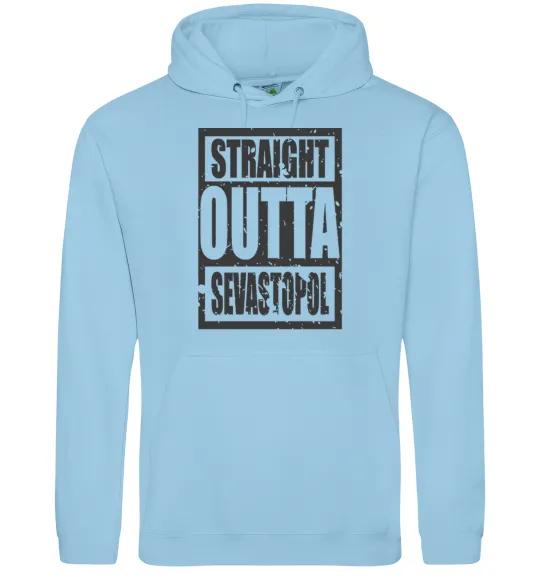 Жіноча толстовка (худі) Straight outta Sevastopol Блакитний фото
