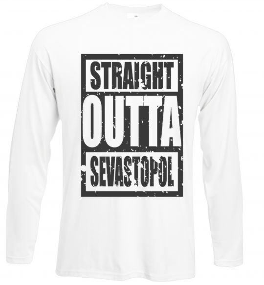 Реглан Straight outta Sevastopol Білий фото