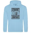 Мужская толстовка (худи) Straight outta Kharkov Голубой фото