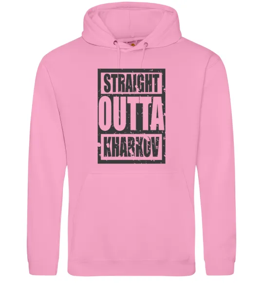 Женская толстовка (худи) Straight outta Kharkov Розовый фото