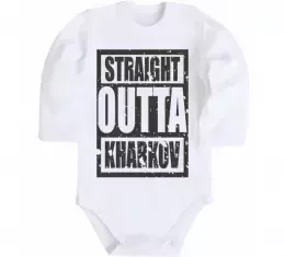 Дитячий бодік Харків райони Білий фото