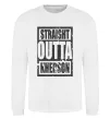Світшот Straight outta Kherson Білий фото