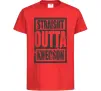 Дитяча футболка Straight outta Kherson Червоний Дитяча футболка Straight outta Kherson Червоний фото