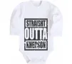 Дитячий бодік Straight outta Kherson Білий фото