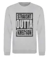 Свитшот Straight outta Kherson Серый меланж Свитшот Straight outta Kherson Серый меланж фото