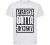 Дитяча футболка Straight outta Nikolaev Білий фото