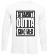 Реглан Straight outta Nikolaev Білий фото