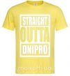 Мужская футболка Straight outta Dnipro Лимонный фото