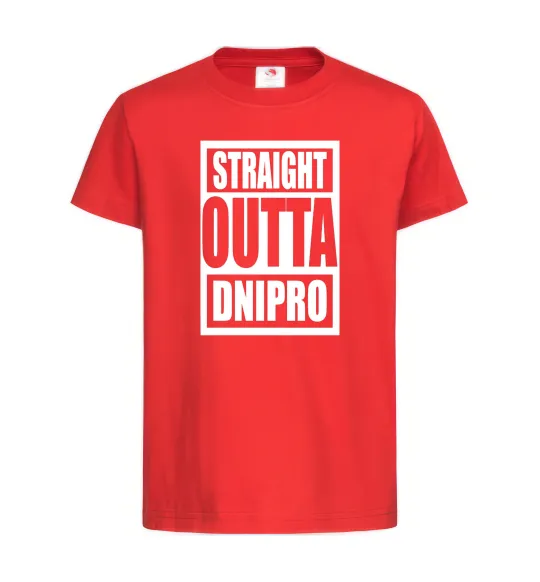 Детская футболка Straight outta Dnipro Красный фото