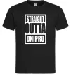 Мужская футболка Straight outta Dnipro Черный фото