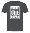 Мужская футболка Straight outta Dnipro Графит фото