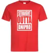 Мужская футболка Straight outta Dnipro Красный фото