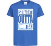 Детская футболка Straight outta Donetsk Ярко-синий Детская футболка Straight outta Donetsk Ярко-синий фото
