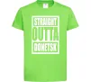 Детская футболка Straight outta Donetsk Лаймовый Детская футболка Straight outta Donetsk Лаймовый фото