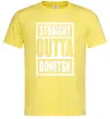 Чоловіча футболка Straight outta Donetsk Лимонний фото